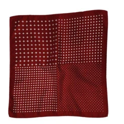 100% Silk Pocket Square - Ruby Red & White Dots & Fleur De Lis 12.5in 11 100% Silk Pocket Square - Ruby Red & White Dots & Fleur De Lis 12.5in -Suit Discount Store 0048 2 21994.1634669860