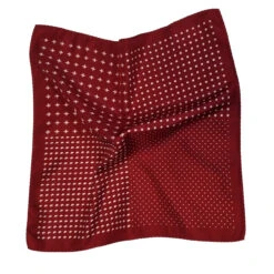100% Silk Pocket Square - Ruby Red & White Dots & Fleur De Lis 12.5in 12 100% Silk Pocket Square - Ruby Red & White Dots & Fleur De Lis 12.5in -Suit Discount Store 0048 6 12464.1634669861