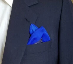 100% Silk Pocket Square - Navy & Royal Blue Petite Paisleys 12.5 X 12.5 9 100% Silk Pocket Square - Navy & Royal Blue Petite Paisleys 12.5 X 12.5 -Suit Discount Store 040 4 88700.1606937945