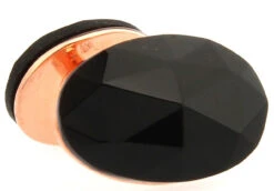 Large Double-Sided Black Onyx In Rose Gold Cufflinks (V-CF-G1211B-RG) -Suit Discount Store 150009d 41532.1583748304