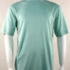 Bassiri Short Sleeve Mock Neck Ribbed Jersey Knit Tee - Sea Green