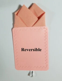 100% Cotton Pre-Folded Pocket Square Handkerchief Insert - Peach -Suit Discount Store 2PT Peach 3 14973.1684860869