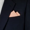 100% Cotton Pre-Folded Pocket Square Handkerchief Insert - Peach