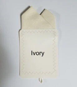 100% Ivory Cotton Pre-Folded Pocket Square Handkerchief Insert - 2 Point -Suit Discount Store 2pt solid ivory4 ebay 38492.1650124835