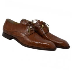 Mauri Genuine Dark Cognac Alligator Italian Dress Shoe -Suit Discount Store 3046 29979.1594590892