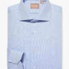 Gitman Bros. 100% Royal Oxford Blue Cotton Wide Spread Collar Dress Shirt