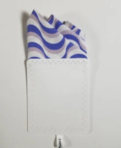 Periwinkle Blue Swirl 100% Cotton Pre-Folded Pocket Square Handkerchief Insert -Suit Discount Store 3pt blue swirl 3 93784.1683316948