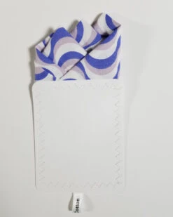 Periwinkle Blue Swirl 100% Cotton Pre-Folded Pocket Square Handkerchief Insert -Suit Discount Store 3pt blue swirl 4 54521.1683316948