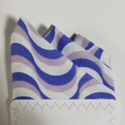 Periwinkle Blue Swirl 100% Cotton Pre-Folded Pocket Square Handkerchief Insert -Suit Discount Store 3pt blue swirl 5 99140.1683316948