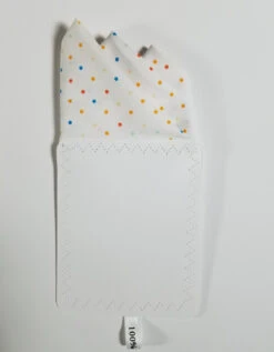 White Mini- Dots 100% Cotton Pre-Folded Pocket Square Handkerchief Insert -Suit Discount Store 3pt white multi dot 4 64794.1683317120