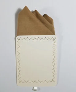 Golden Tan Silk With Cotton Pre-Folded Pocket Square Handkerchief Insert -Suit Discount Store 3pt Tan Cotton Silk 3 80067.1677013956