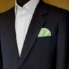 Pre-Folded Dotted Pocket Square Insert - Light Green