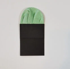 Pre-Folded Dotted Pocket Square Insert - Light Green -Suit Discount Store 6a 36768.1622053880