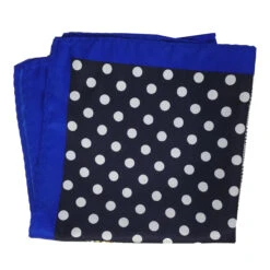 100% Silk Pocket Square Navy Blue Polka Dots With Yellow Paisleys 12.5in 7 100% Silk Pocket Square Navy Blue Polka Dots With Yellow Paisleys 12.5in -Suit Discount Store AAPK 002 02 4 84220.1656364718