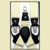 Antonia Convertible Button & Clip Stretch Braces - Suspenders - Buttercream