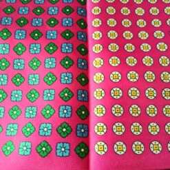 100% Silk Pocket Square -Hot Pink Paisley & Floral Design 12.5 X 12.5 -Suit Discount Store ALPK DF025 4 96021.1591823843