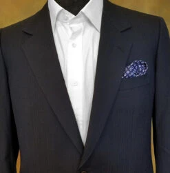 100% Silk Pocket Square - Royal Blue With Navy & White Polka Dots 12.5in 8 100% Silk Pocket Square - Royal Blue With Navy & White Polka Dots 12.5in -Suit Discount Store ALPK DF206 37870.1619635315