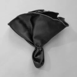 Antonio Ricci 2-in-1 Pouf Round Round Pocket Square - Charcoal On Charcoal -Suit Discount Store AR PKS HR 222 4 85701.1602956795