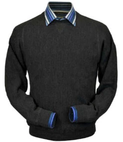 Peru Unlimited Baby Alpaca And Wool Sweatshirt Sweater - Charcoal