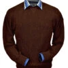Peru Unlimited Baby Alpaca And Wool Sweatshirt Sweater - Bark Brown