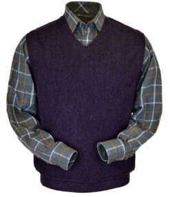 Peru Unlimited Baby Alpaca And Wool Vest - Plum