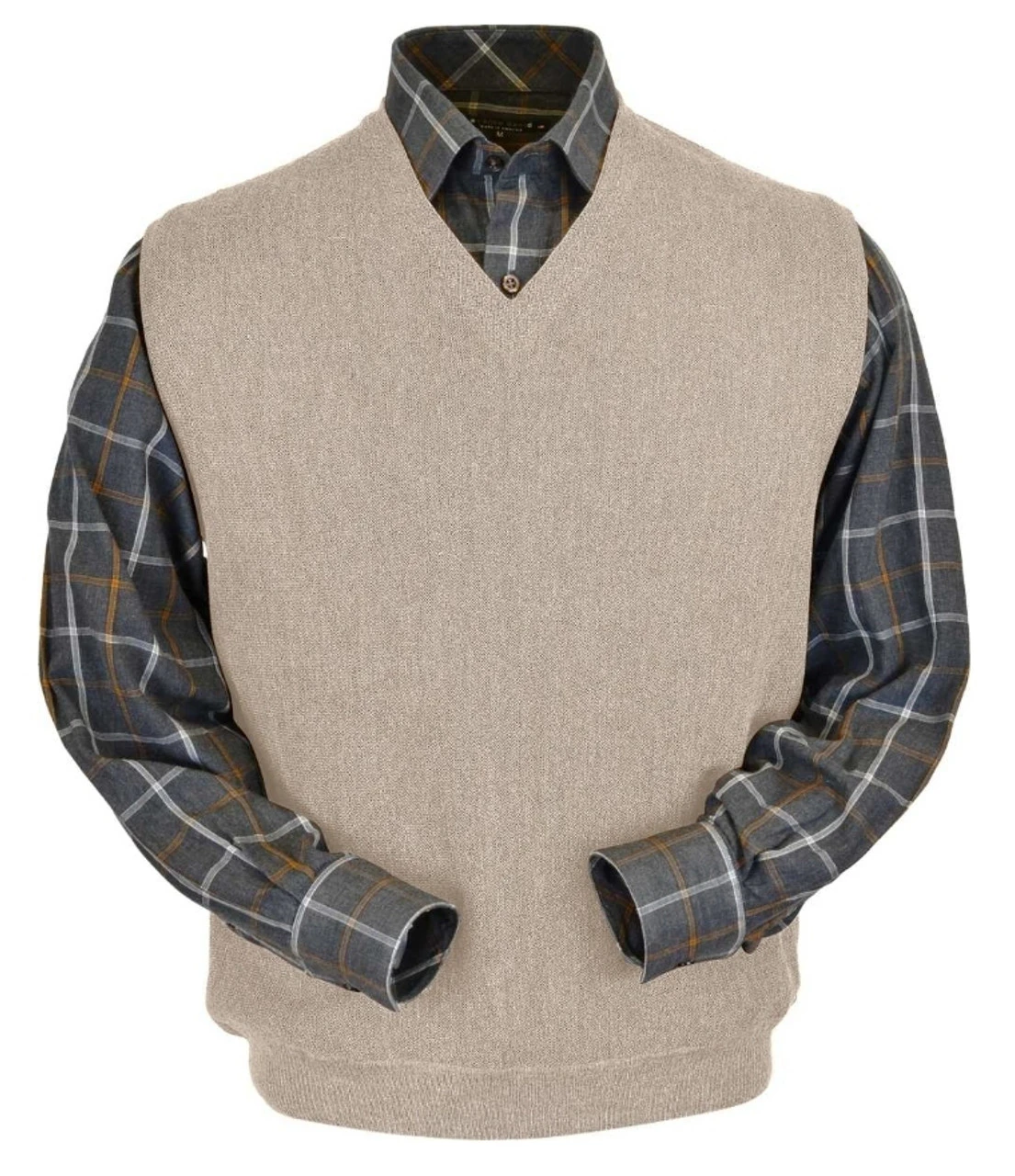 Peru Unlimited Baby Alpaca And Wool Vest - Sand 1 Peru Unlimited Baby Alpaca And Wool Vest - Sand