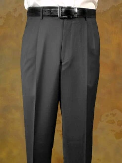 Barocci Pleated Super 100's Wool Comfort Stretch Italian Dress Slacks