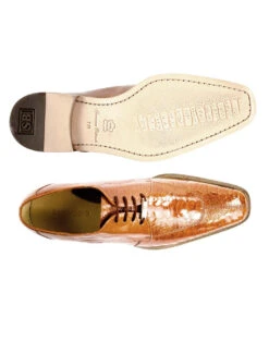Belvedere 100% Genuine Ostrich Leg Dress Tie Shoe -Suit Discount Store BEL 1463 4 87027.1521060245