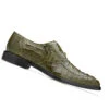 Belvedere 100% Genuine Hornback Classic Dress Tie Shoe - Olive