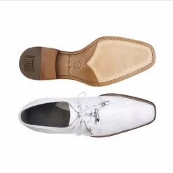 Belvedere 100% Genuine Lizard Fancy Cap-Toe Dress Shoe -Suit Discount Store BEL 1497 WH 2 41998.1521062427