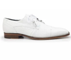 Belvedere 100% Genuine Lizard Fancy Cap-Toe Dress Shoe -Suit Discount Store BEL 1497 WH 79398.1521062426