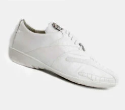 Belvedere Genuine Ostrich Leg And Calf Leather Sneaker -Suit Discount Store BEL 2010a 11240.1595623803