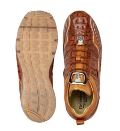 Belvedere Genuine Hornback Crocodile And Italian Calf Sneakers -Suit Discount Store BEL E04 3 70778.1667670291