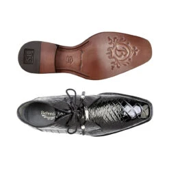 Belvedere Genuine Alligator Lace Half Boots - Black -Suit Discount Store BEL R17 B 2 46899.1535996574