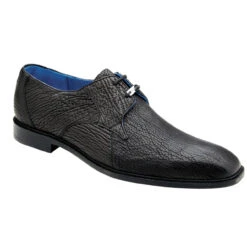 Belvedere Genuine Shark Skin Dress Shoe - Black