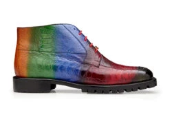 Belvedere Genuine Ostrich Leg Hand Painted Lug Sole Boot -Suit Discount Store BEL U01 2 49396.1667581418