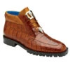 Belvedere Genuine Caiman Crocodile Lug Sole Boot
