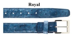 Belvedere Genuine Ostrich Quill Dress Belt -Suit Discount Store BELBT 2001 royal 47001.1667856285
