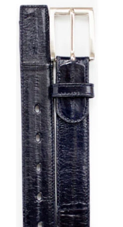 Belvedere Genuine Eel Dress Belt -Suit Discount Store BELBT 2002 navy 08631.1519239381