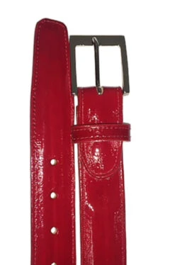 Belvedere Genuine Eel Dress Belt -Suit Discount Store BELBT 2002 red 21688.1519239381