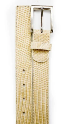 Belvedere Genuine Lizard Dress Belt -Suit Discount Store BELBT 2003 bone 43849.1519242139