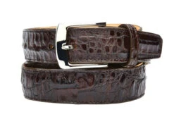Belvedere Genuine Crocodile Dress Belt