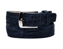 Belvedere Genuine Crocodile Dress Belt -Suit Discount Store BELV 1999 navy 57555.1519236816