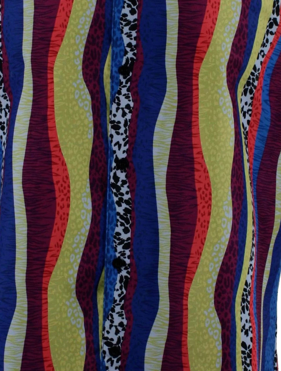 Bassiri Short Sleeve Camp Shirt - Blue Fancy Streamer Design 3 Bassiri Short Sleeve Camp Shirt - Blue Fancy Streamer Design - Image 3