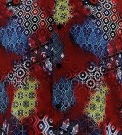 Bassiri Short Sleeve Camp Shirt - Red Floral Collage Design 5 Bassiri Short Sleeve Camp Shirt - Red Floral Collage Design -Suit Discount Store BSI SS 1044 3 10563.1680628049