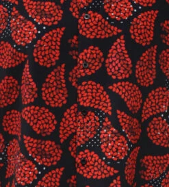 Bassiri Short Sleeve Camp Shirt - Black & Red Fancy Paisley Design 5 Bassiri Short Sleeve Camp Shirt - Black & Red Fancy Paisley Design -Suit Discount Store BSI SS 64011 3 91850.1680642567