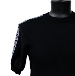 Bassiri Greek Key Sleeves Short Sleeve Sweater -Suit Discount Store BSI SSSW Q132 B 2 93121.1683570035