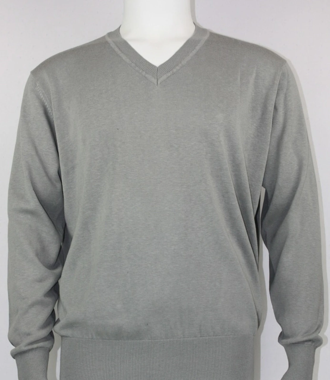 Bassiri V-Neck Silk Knit Long Sleeve Sweater - Navy 6 Bassiri V-Neck Silk Knit Long Sleeve Sweater - Navy - Image 6