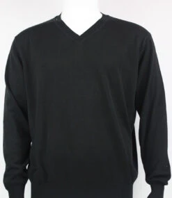 Bassiri V-Neck Silk Knit Long Sleeve Sweater - Plum -Suit Discount Store BSI SW627 B 38394.1518149013