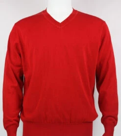 Bassiri V-Neck Silk Knit Long Sleeve Sweater - Navy 19 Bassiri V-Neck Silk Knit Long Sleeve Sweater - Navy -Suit Discount Store BSI SW627 RD 94112.1518149019